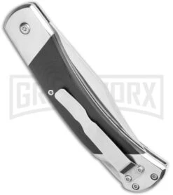 Bear And Son Black G-10 Automatic Lockback Knife - Satin Plain GA97 9 Bear And Son Black G-10 Automatic Lockback Knife - Satin Plain GA97 -Kershaw Store Bear and Son Auto LB Black G 10 Satin GA97 BHQ 120902 jr side large