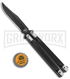 Bear & Son Black G-10 Balisong Butterfly Knife - Black Plain 9 Bear & Son Black G-10 Balisong Butterfly Knife - Black Plain -Kershaw Store Bear and Son Butterfly Knife Black G 10 Black G17B BHQ 92673 jr bottlecap large