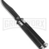 Bear & Son Black G-10 Balisong Butterfly Knife - Black Plain -Kershaw Store Bear and Son Butterfly Knife Black G 10 Black G17B BHQ 92673 jr large
