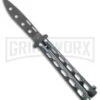 Bear & Son 115 Galaxy Butterfly Knife - Black Dull -Kershaw Store Bear and Son Butterfly Trainer Black Sparkle Black BHQ 141053 jr large