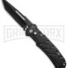 Black 8" Stainless Steel Automatic Knife - Tanto Black Plain 1 Black 8" Stainless Steel Automatic Knife - Tanto Black Plain -Kershaw Store Black 8in SS Tanto Black WNS IT A501 BP 21740 jr large