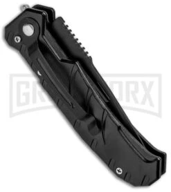 Black 8" Stainless Steel Automatic Knife - Tanto Black Plain -Kershaw Store Black 8in SS Tanto Black WNS IT A501 BP 21740 jr side large