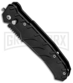 Black 8" Stainless Steel Automatic Knife - Tanto Black Plain -Kershaw Store Black 8in SS Tanto Black WNS IT A501 BP 21740 jr spine large