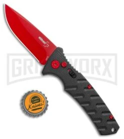 Boker Plus Black Widow Strike Automatic Knife - Drop Point Red 11 Boker Plus Black Widow Strike Automatic Knife - Drop Point Red -Kershaw Store Boker Black Widow Strike Drop DP Black Red 01BO434NSOI BHQ 97030 jr bottlecap large