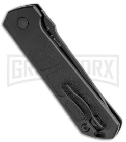 Boker Kihon Black Automatic Knife - Black Plain -Kershaw Store Boker Burnley Kihon DP Auto Black BHQ 101390 jr side large