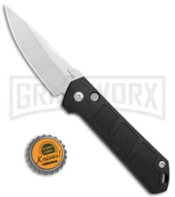 Boker Kihon Black Automatic Knife - Stonewash Plain 9 Boker Kihon Black Automatic Knife - Stonewash Plain -Kershaw Store Boker Burnley Kihon DP Auto SW BHQ 101389 jr bottlecap large