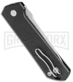 Boker Kihon Black Automatic Knife - Stonewash Plain 8 Boker Kihon Black Automatic Knife - Stonewash Plain -Kershaw Store Boker Burnley Kihon DP Auto SW BHQ 101389 jr side large