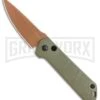 Boker Kihon OD Green Automatic Knife - Copper Plain -Kershaw Store Boker Burnley Kihon Desert Warrior DP Auto Copper D2 01BO955NSOI BHQ 101391 jr large
