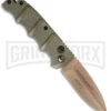 Boker Kalashnikov Desert Warrior Left-Hand Dagger Automatic Knife - Copper -Kershaw Store Boker Desert Warrior Kalashnikov Dagger Left Handed OD Green Copper BHQ 95429 jr 1 large