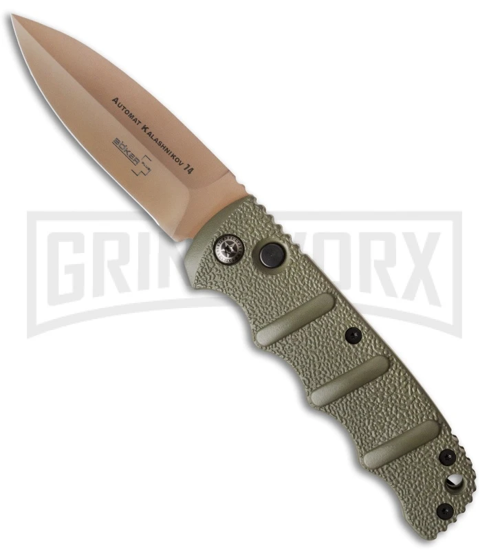 Boker Kalashnikov Desert Warrior Dagger Automatic Knife - Copper Plain 3 Boker Kalashnikov Desert Warrior Dagger Automatic Knife - Copper Plain