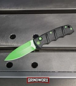 Boker Kalashnikov Automatic Knife - D2 Dagger Electric Green Plain -Kershaw Store Boker Green Mamba Kalashnikov Dagger Automatic Knife Electric Green BHQ 95401 kp metal web large