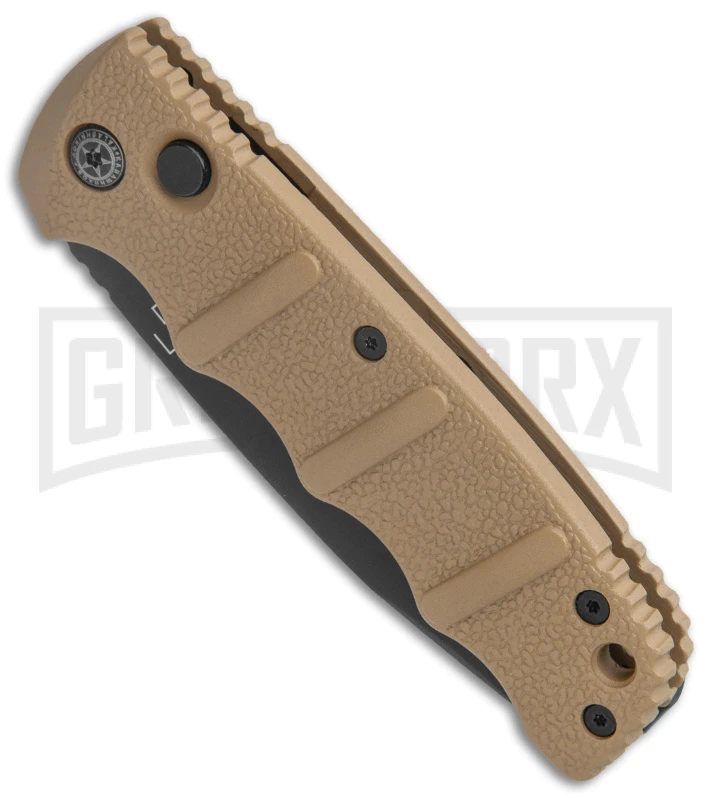 Boker Kalashnikov Coyote Brown Automatic Knife - Drop Point Black Plain 4 Boker Kalashnikov Coyote Brown Automatic Knife - Drop Point Black Plain - Image 2