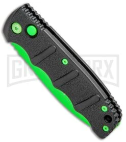Boker Kalashnikov Automatic Knife - D2 Dagger Electric Green Plain -Kershaw Store Boker Kalashnikov Black Widow Green jr spine large