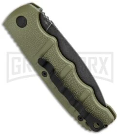 Boker Kalashnikov OD Green Automatic Knife - Dagger Smokewash Plain 8 Boker Kalashnikov OD Green Automatic Knife - Dagger Smokewash Plain -Kershaw Store Boker Kalashnikov Dagger Auto OD Green Smokewash BHQ 117068 jr side large