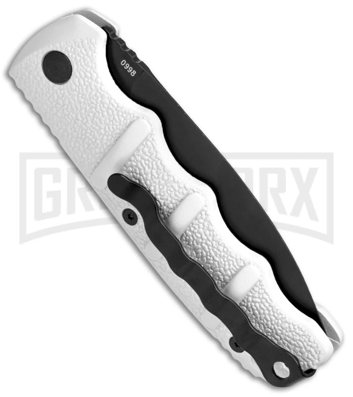 Boker Imperial Kalashnikov White Automatic Knife - D2 Dagger Black Plain 5 Boker Imperial Kalashnikov White Automatic Knife - D2 Dagger Black Plain - Image 3