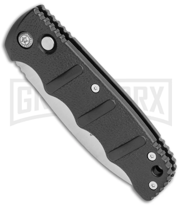 Boker Kalashnikov Black Automatic Knife - D2 Satin Plain 4 Boker Kalashnikov Black Automatic Knife - D2 Satin Plain - Image 2