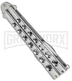 Boker Magnum 09RY250 Balispoon Butterfly Trainer - Satin Spoon -Kershaw Store Boker Magnum Balispoon Butterfly Trainer Satin Spoon 09RY250 BHQ 80893 jr spine large