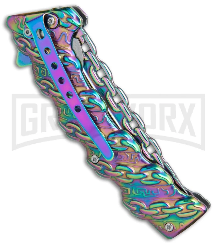Boker Magnum Chained Rainbow Spring Assisted Knife - Spectrum Plain 4 Boker Magnum Chained Rainbow Spring Assisted Knife - Spectrum Plain - Image 2