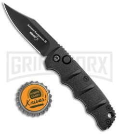 Boker Mini Kalashnikov Black Bowie Automatic Knife - Black Plain -Kershaw Store Boker Mini Kalashnikov Bowie Auto Black BHQ 96965 jr bottlecap large