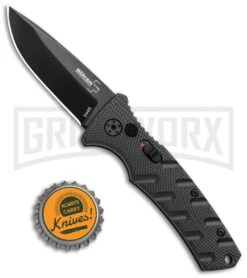 Boker Mini Strike Automatic Knife Black - Drop Point Black Plain 9 Boker Mini Strike Automatic Knife Black - Drop Point Black Plain -Kershaw Store Boker Mini Strike Auto Black Black 01BO436NSOI BHQ 99629 jr bottlecap large