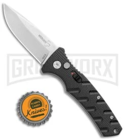 Boker Mini Strike Automatic Knife Black - Drop Point Stonewash Plain -Kershaw Store Boker Mini Strike Auto Black SW 01BO435NSOI BHQ 99628 jr bottlecap large