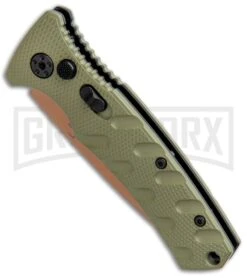 Boker Mini Strike Automatic Knife Black - Drop Point Copper Plain -Kershaw Store Boker Mini Strike Auto OD Green Copper 01BO438NSOI BHQ 99631 jr spine large