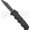 Boker Kalashnikov Black Aluminum OTF Automatic Knife - Bowie Black SW Plain -Kershaw Store Boker Plus Kalashnikov DA OTF Auto Black SW BHQ 113130 jr large