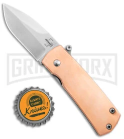 Boker Plus Shamsher Copper Automatic Liner Lock Knife - Satin Plain 9 Boker Plus Shamsher Copper Automatic Liner Lock Knife - Satin Plain -Kershaw Store Boker Plus Shamsher Auto LL Copper Satin BHQ 139171 jr bottlecap large