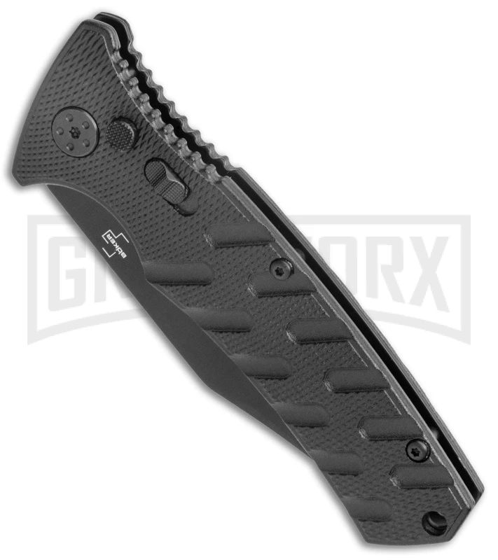 Boker Plus Strike Black Automatic Knife - Black Plain 4 Boker Plus Strike Black Automatic Knife - Black Plain - Image 2