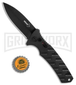 Boker Plus Strike Automatic Knife - Dagger Black Plain -Kershaw Store Boker Plus Strike Dagger Auto Black Black 01BO428NSOI BHQ 97035 jr bottlecap large 1