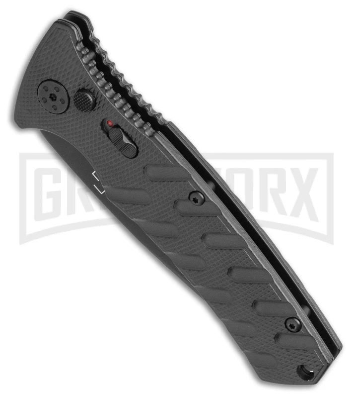 Boker Plus Strike Automatic Knife - Tanto Black Serrated 4 Boker Plus Strike Automatic Knife - Tanto Black Serrated - Image 2