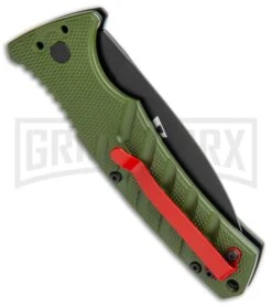 Boker Warhawk Strike Automatic Knife - Dagger -Kershaw Store Boker Plus Warhawk Strike Dagger Auto Green Black BHQ 113922 jr side large