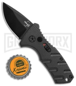 Boker Stubby Strike Black Automatic Knife CA Legal - Black 9 Boker Stubby Strike Black Automatic Knife CA Legal - Black -Kershaw Store Boker Stubby Strike CA Legal Auto Black 01BO441NSOI BHQ 99647 jr bottlecap large