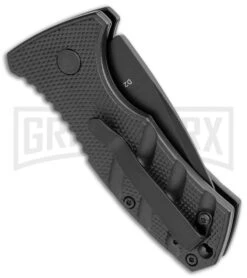 Boker Stubby Strike Black Automatic Knife CA Legal - Black 8 Boker Stubby Strike Black Automatic Knife CA Legal - Black -Kershaw Store Boker Stubby Strike CA Legal Auto Black 01BO441NSOI BHQ 99647 jr side large