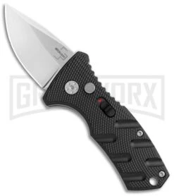 Boker Stubby Strike Black Automatic Knife - Stonewash