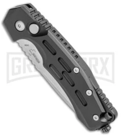 Boker Thunder Storm Automatic Knife Black - Satin Plain -Kershaw Store Boker Thunder Storm Auto Black Satin BHQ 110585 jr spine large