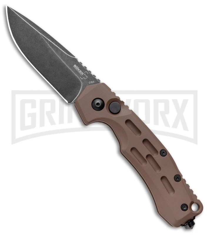 Boker Thunder Storm Automatic Knife Coyote - Blackwash Plain 3 Boker Thunder Storm Automatic Knife Coyote - Blackwash Plain