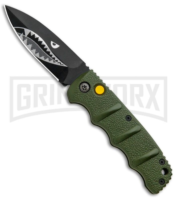 Boker Kalashnikov Warhawk Automatic Knife - D2 Dagger Black Plain 3 Boker Kalashnikov Warhawk Automatic Knife - D2 Dagger Black Plain