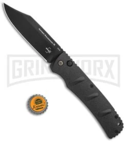 Boker XXL Kalashnikov Automatic Knife - Black Bowie 10 Boker XXL Kalashnikov Automatic Knife - Black Bowie -Kershaw Store Boker XXL Kalashnikov Bowie Auto Black BHQ 99623 jr bottlecap large