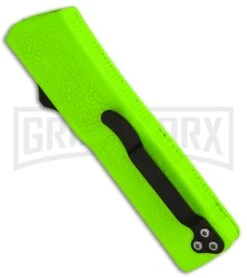 Bolt Zombie Green Biohazard D/A OTF Automatic Knife - Black Serr 8 Bolt Zombie Green Biohazard D/A OTF Automatic Knife - Black Serr -Kershaw Store Bolt Zombie Green Biohazard DA OTF Auto Black Serr GX 17283 jr side large