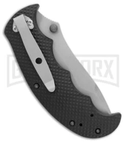 Browning Pandemonium Black G-10 Spring Assisted Knife - Gray Plain -Kershaw Store Browning Pandemonium SA Black G 10 Gray GX 31419 jr side large