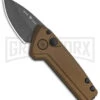 Buck Knives Buck Deploy Bronze Mini Automatic Knife - Gray Plain 1 Buck Knives Buck Deploy Bronze Mini Automatic Knife - Gray Plain -Kershaw Store Buck Deploy Mini Auto Burnt Bronze Gray 0839BRS1 BHQ 146022 jr large