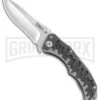 CRKT Drip Tighe Gray CF/G-10 Drop Point Outburst A/O Knife - Satin Plain -Kershaw Store CRKT Drip Tighe DP outburst satin 1190 BHQ 71235 er large