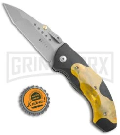 CRKT Elishewitz Horus 1150 Orange/Black Spring Assisted Knife - Bead Blast Plain -Kershaw Store CRKT Elishewitz Horus SA Orange Black BB 1150 BHQ 68641 jr bottlecap large
