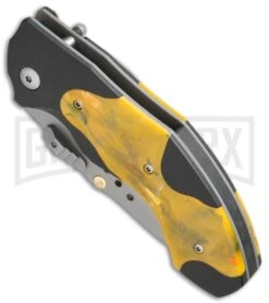 CRKT Elishewitz Horus 1150 Orange/Black Spring Assisted Knife - Bead Blast Plain -Kershaw Store CRKT Elishewitz Horus SA Orange Black BB 1150 BHQ 68641 jr spine large