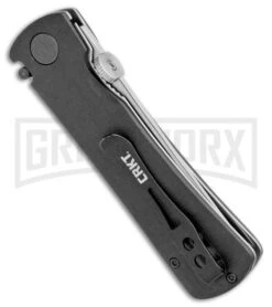 CRKT Folding Heiho Black G-10 Spring Assisted Knife - Satin Plain -Kershaw Store CRKT Folding Heiho SA Satin 2900 BHQ 6277 jr side large