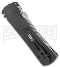 CRKT Folding Heiho Black G-10 Spring Assisted Knife - Satin Serr -Kershaw Store CRKT Folding Heiho SA Satin Serr 2901 BHQ 11434 jr side large