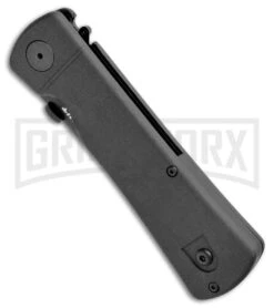 CRKT Hissatsu Black Folding Spring Assisted Knife - Black Plain -Kershaw Store CRKT Folding Hissatsu SA Black 2903 BHQ 1948 jr spine large