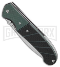 CRKT Ignitor Black & Green G-10 Spring Assisted Knife - Satin Serr -Kershaw Store CRKT Ignitor SA Black and Green G 10 Satin Serr BHQ 4147 jr spine large