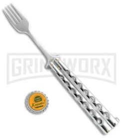 Caliber Gourmet Silver Fork Butterfly Trainer -Kershaw Store Caliber Gourmet Silver Fork Butterfly trainer BP 19522 er size large